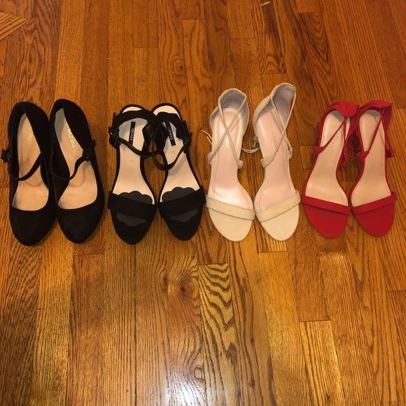 Black Size 9 Forever 21 Strappy Heels - Picture 3 of 3